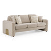 Gaston Modern Taupe Velvet Sofa