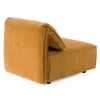 Divani Casa Gene Modern Ochre Fabric Modular Armless Sectional Seat Model VGSX-F6062-CHR-OCHRE
