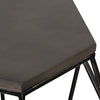 Modrest Tartan Modern Concrete & Metal End Table Model VGLBGEOM-LT70-02