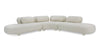 Divani Casa Gilbert Contemporary White Fabric Modular Sectional Sofa Model VGOD-ZW-23024-WHT