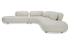 Divani Casa Gilbert Contemporary White Fabric Modular Sectional Sofa Model VGOD-ZW-23024-WHT