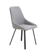 Modrest Gillette Modern Gray Fabric Dining Chair Set Of 2 Model VGDW-J1191-GRY