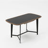 Modrest Girard Modern Walnut & Black Glass Desk Model VGBBMQ2002DK-2