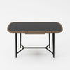 Modrest Girard Modern Walnut & Black Glass Desk Model VGBBMQ2002DK-2