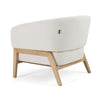Divani Casa Giselle Mid Century Modern Off White Fabric Accent Chair Model VGKK-KF.A2087-NAT