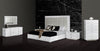 California King A&X Victoria Modern White Crocodile Bedroom Set Model VGUNVICTORIA-SET-WHT-CK