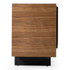 Glencoe Modern Walnut & Grey Glass Buffet