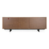 Glencoe Modern Walnut & Grey Glass Buffet