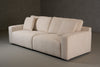 Divani Casa Gloria Modern White Fabric Sofa Model VGSX-22052-SOFA-PRL