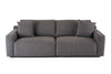 Divani Casa Gloria Modern Grey Fabric Sofa Model VGSX-22052-SOFA-SILT
