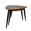 Furniture of America Cove Natural/Black Contemporary Nesting Tables (2/Ctn) Model GM-5014-2PK