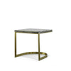 Modrest Greely Glam Black And Gold Marble End Table Model VGODLZ-178E