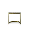 Modrest Greely Glam Black And Gold Marble End Table Model VGODLZ-178E