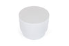 Modrest Gruver Modern White Concrete End Table Model VGGR-674650-WHT