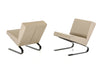 Relax Contemporary Taupe Lounge Chair (Set Of 2) Model VGGUHY-212RH-TPE