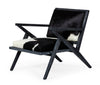 Modrest Hallam Glam Black And White Cowhide Accent Chair Model VGODZW-956