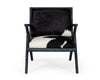 Modrest Hallam Glam Black And White Cowhide Accent Chair Model VGODZW-956