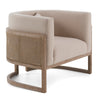 Modrest Haney Modern Grey Fabric & Grey Oak & Rattan Accent Chair Model VGMF-L3160-GRY