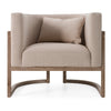 Modrest Haney Modern Grey Fabric & Grey Oak & Rattan Accent Chair Model VGMF-L3160-GRY
