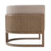 Modrest Haney Modern Grey Fabric & Grey Oak & Rattan Accent Chair Model VGMF-L3160-GRY
