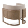 Modrest Haney Modern Grey Fabric & Grey Oak & Rattan Accent Chair Model VGMF-L3160-GRY