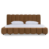 Modrest Harris Modern Brown Fabric Bed Model VGKK-KF.B2032-BRN