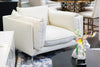 Divani Casa Harvest Modern White Full Leather Chair Model VGKKKF2627-L2927-CHR