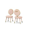 Modrest Haswell Glam Pink Velvet Accent Chair (Set Of Two) Model VGMFMC-479-PK-CH