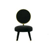 Modrest Haswell Glam Black Velvet Accent Chair (Set Of Two) Model VGMFMC-479-BLK-CH