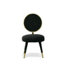 Modrest Haswell Glam Black Velvet Accent Chair (Set Of Two) Model VGMFMC-479-BLK-CH