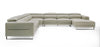 Divani Casa Hawkey Contemporary Light Grey Leather Raf Chaise Sectional Sofa Model VGKK-KF1066-LG