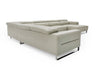 Divani Casa Hawkey Contemporary Light Grey Leather Raf Chaise Sectional Sofa Model VGKK-KF1066-LG