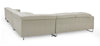Divani Casa Hawkey Contemporary Light Grey Leather Raf Chaise Sectional Sofa Model VGKK-KF1066-LG