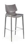 Hayes Modern Grey Eco-Leather Bar Stool (Set of 2)
