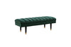 Divani Casa Ritner Modern Green Velvet Bench Model VGYUHD-1855-GRN