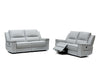 Divani Casa Hearst Modern Grey Leatherette Loveseat With Recliners Model VGMB-R027B-GRY-LOVE