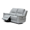 Divani Casa Hearst Modern Grey Leatherette Loveseat With Recliners Model VGMB-R027B-GRY-LOVE