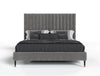 Modrest Hemlock Modern Grey Velvet Bed Model VGKKB606X-GRY-BED
