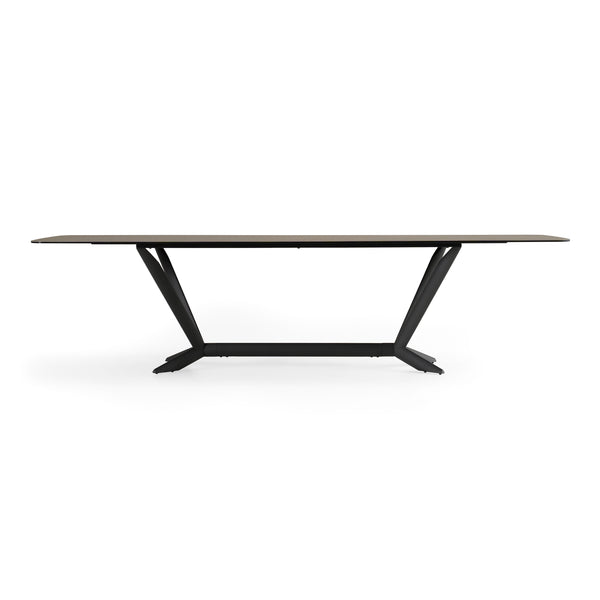 Herzog Modern Grey Ceramic Dining Table