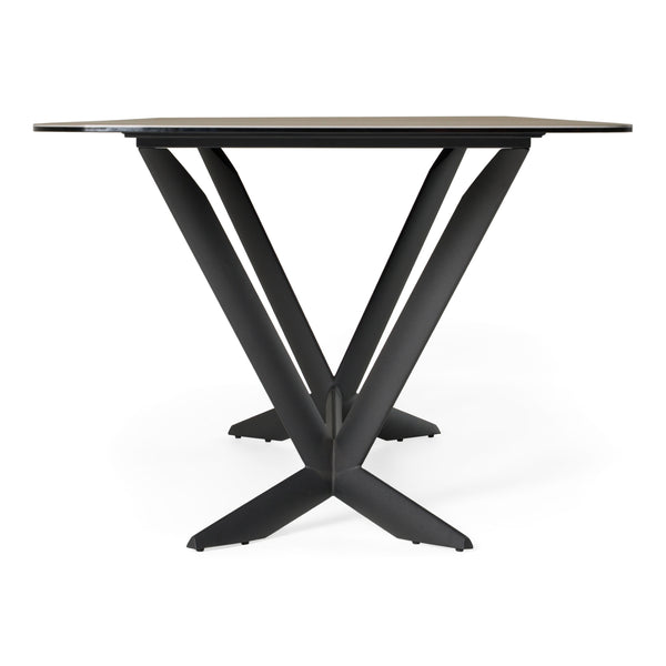 Herzog Modern Grey Ceramic Dining Table