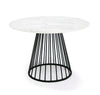 Modrest Holly Modern Round White And Black Dining Table Model VGFH-257012-WB-DT