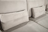 Lamod Italia Hollywood Italian Light Grey Leather Laf Chaise Sectional Sofa Model VGCC-HOLLYWOOD-GREY-LAF-SECT