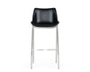 Modrest Hooper Modern Black Eco Leather Bar Stool (Set Of 2) Model VGHR5400B-BLK