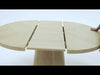 Modrest Cloud Modern Natural Oak Extendable Dining TableModel VGME-CLOUD-DT