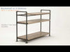 ACME Brantley Oak & Sandy Black Bookshelf Model AC00756