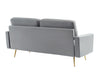 Divani Casa Huffine Modern Grey Fabric Sofa Model VGHCJYM2030-GRY