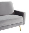 Divani Casa Huffine Modern Grey Fabric Sofa Model VGHCJYM2030-GRY
