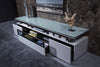 Modrest Hurst Contemporary Grey Gloss Tv Stand Model VGWCTV-G04-GRY