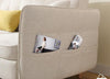 Divani Casa Jeremiah Modern Ivory Fabric Sofabed & Ottoman With Storage Model VGKNI3062-IVY