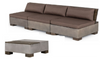 Modrest Delaware Modern Concrete Sofa Set With Square Coffee Table Model VGLB-RIVI-SQR-SET1